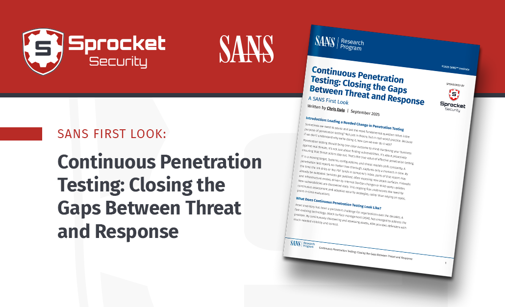 A SANS First Look: Continuous Penetration Testing